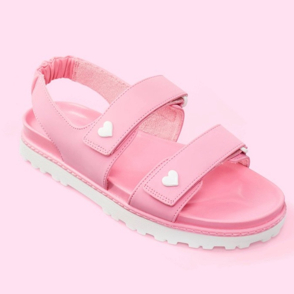 Stoney Clover Lane x Target Pink Two Strap Sport Sandals Size 5 nwt